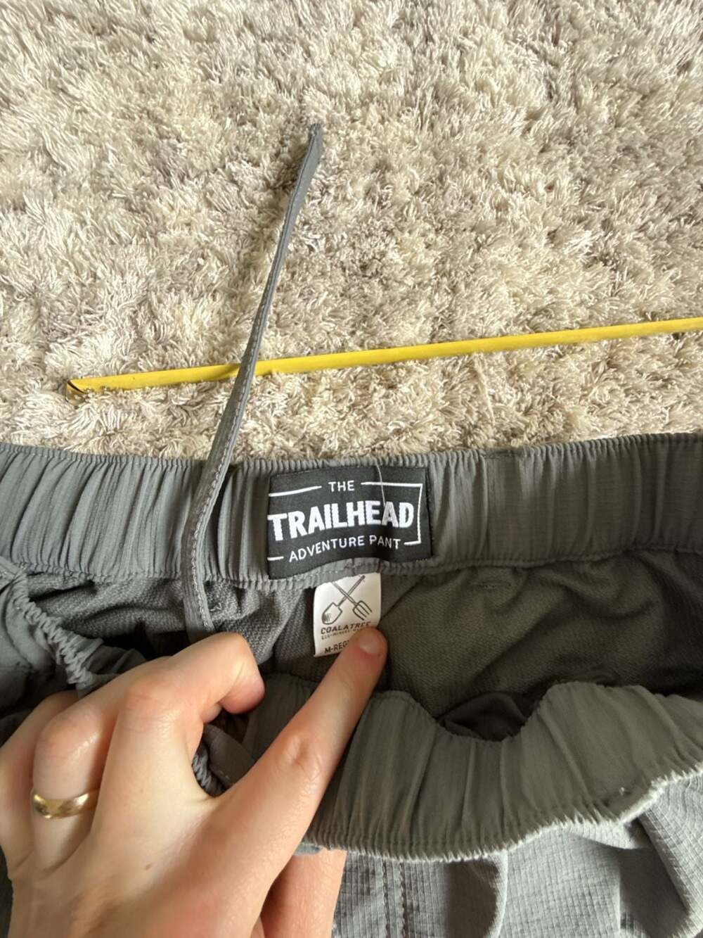 Coalatree The Trailhead Adventure Pants Gray Medium Regular - Picture 2 of 7